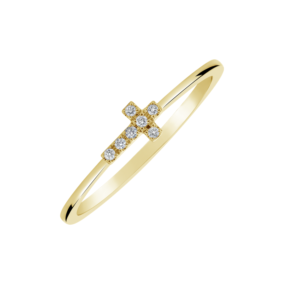 Diamond ring Cross Bond