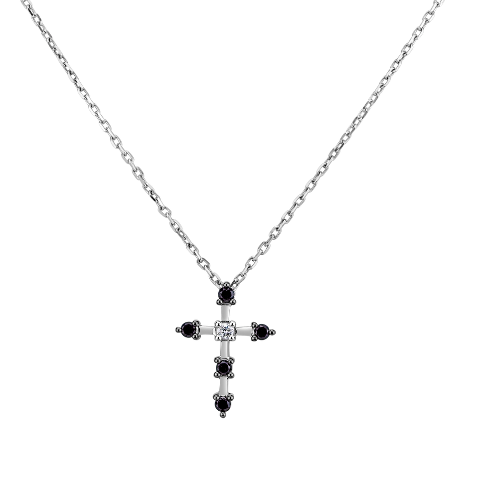 Diamond necklace Glittering Cross