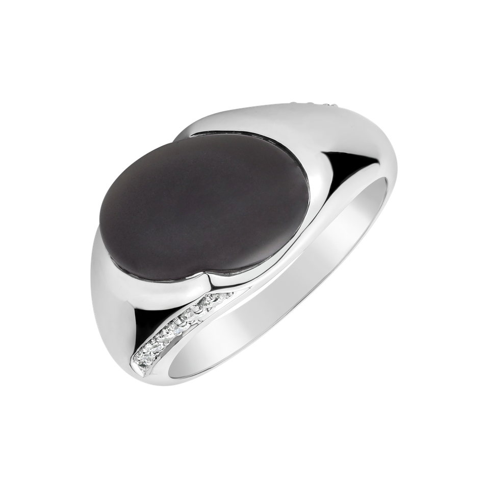 Ring with Moonstone and diamonds Mistress Desire