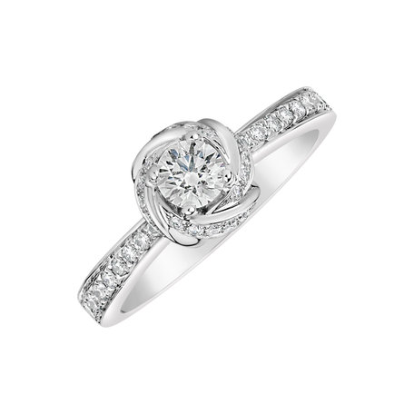 Diamond ring Frozen Rose