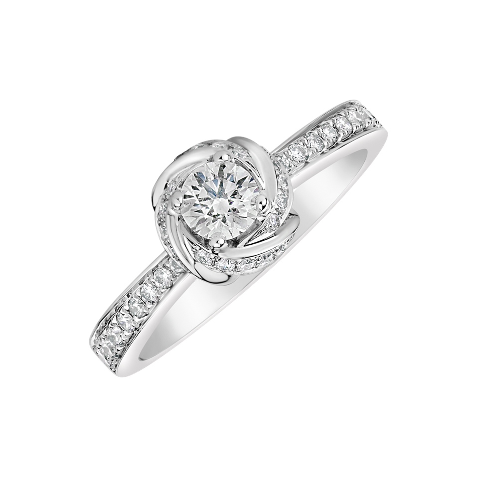 Diamond ring Frozen Rose