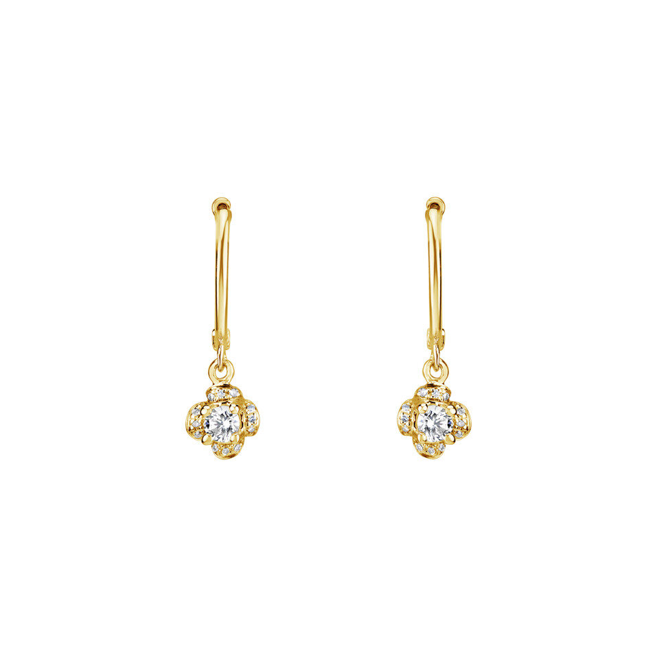 Diamond earrings Brilliant Petals