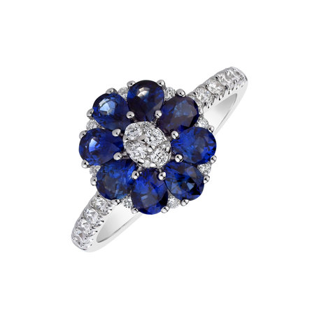 Diamond ring with Sapphire Willow