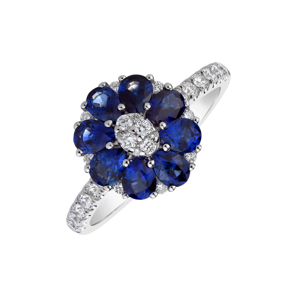 Diamond ring with Sapphire Willow