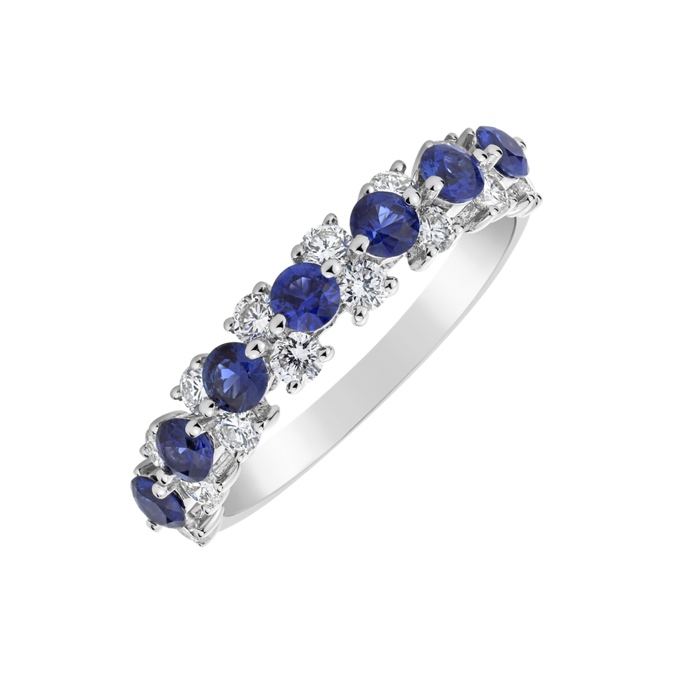 Diamond ring with Sapphire Empyrean Essence