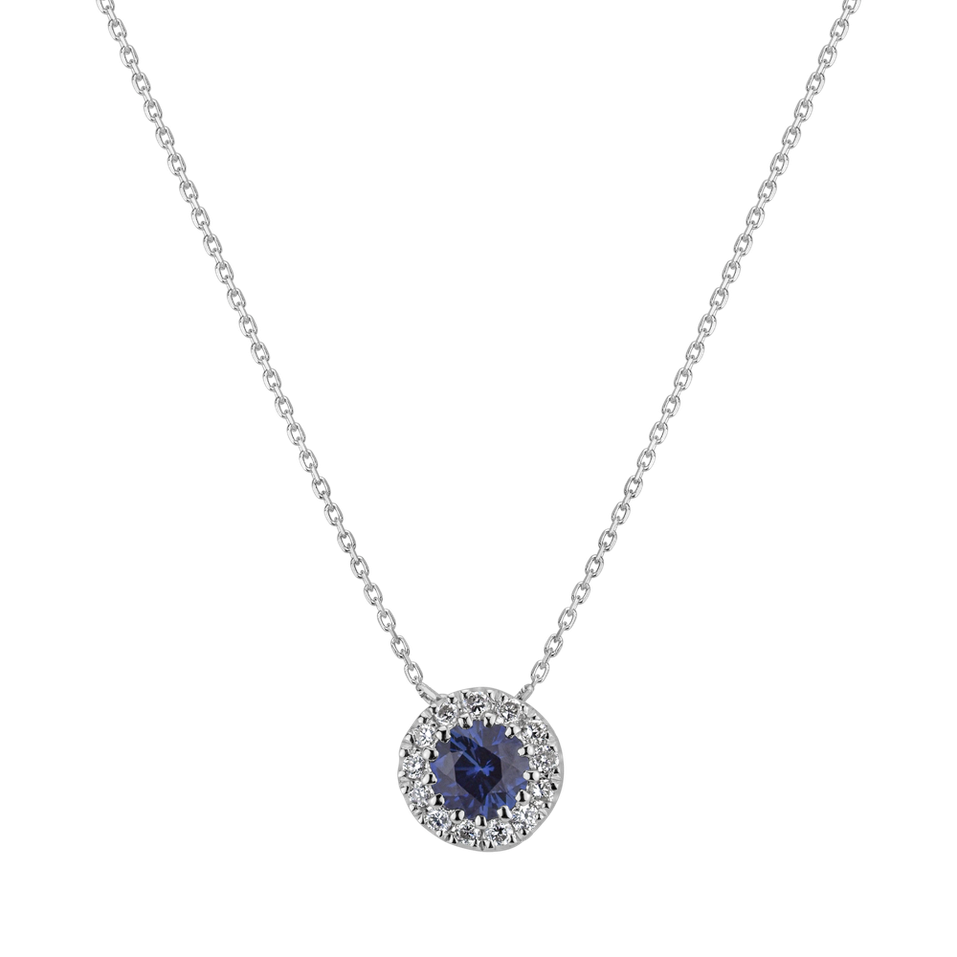 Diamond necklace with Sapphire Kathleen