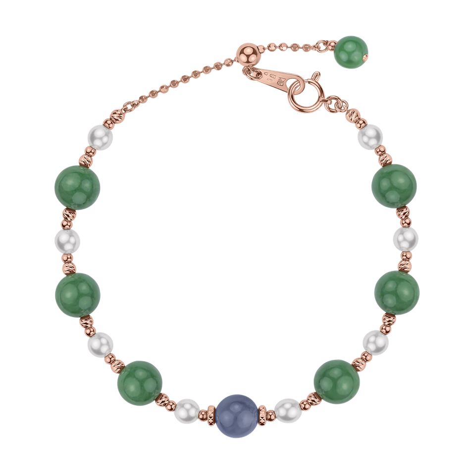 Bracelet with Jade and Pearl Magic Lure