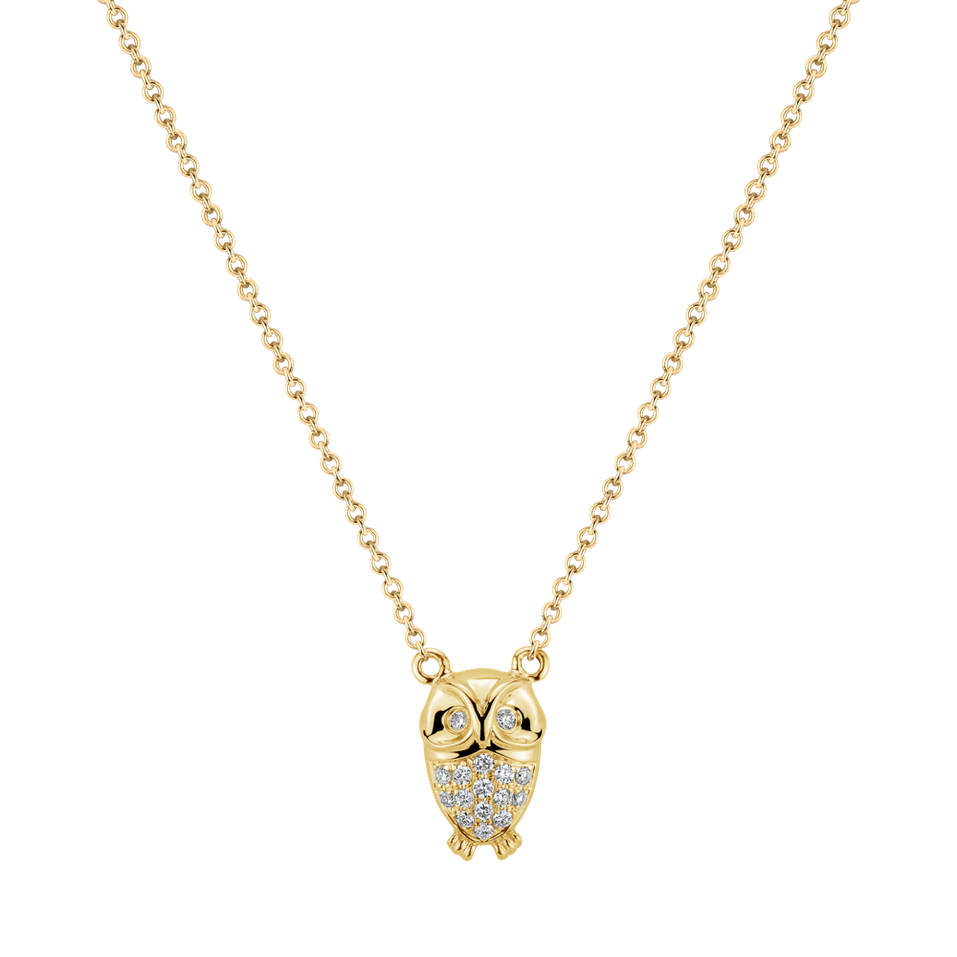 Diamond necklace Magic Owl