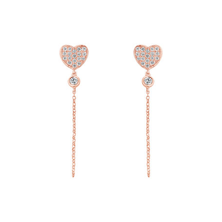 Diamond earrings Blush Romance