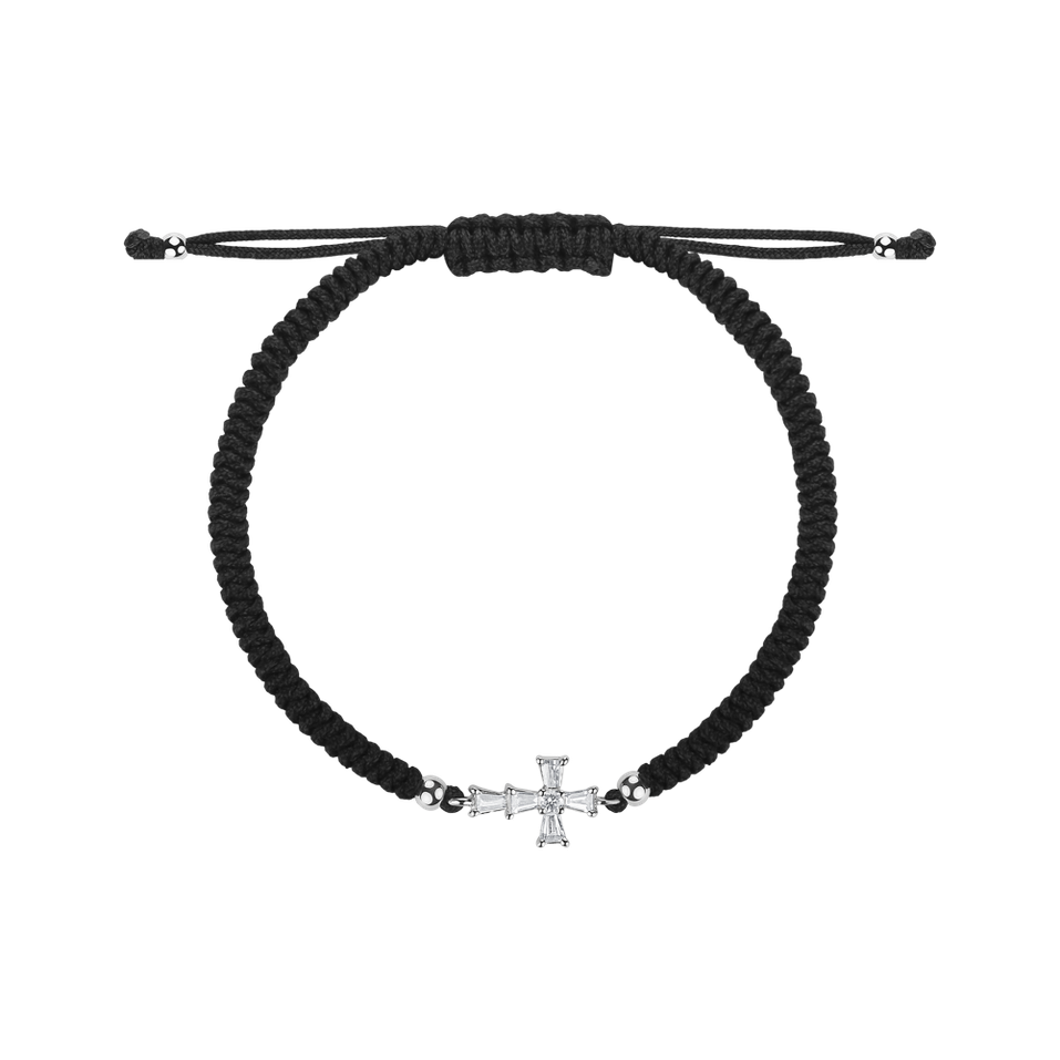 Bracelet with diamonds Cross of Gloss