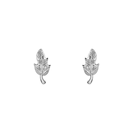 Diamond earrings Autumn Leaves