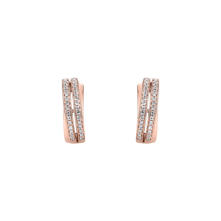 Diamond earrings Precious Sunray