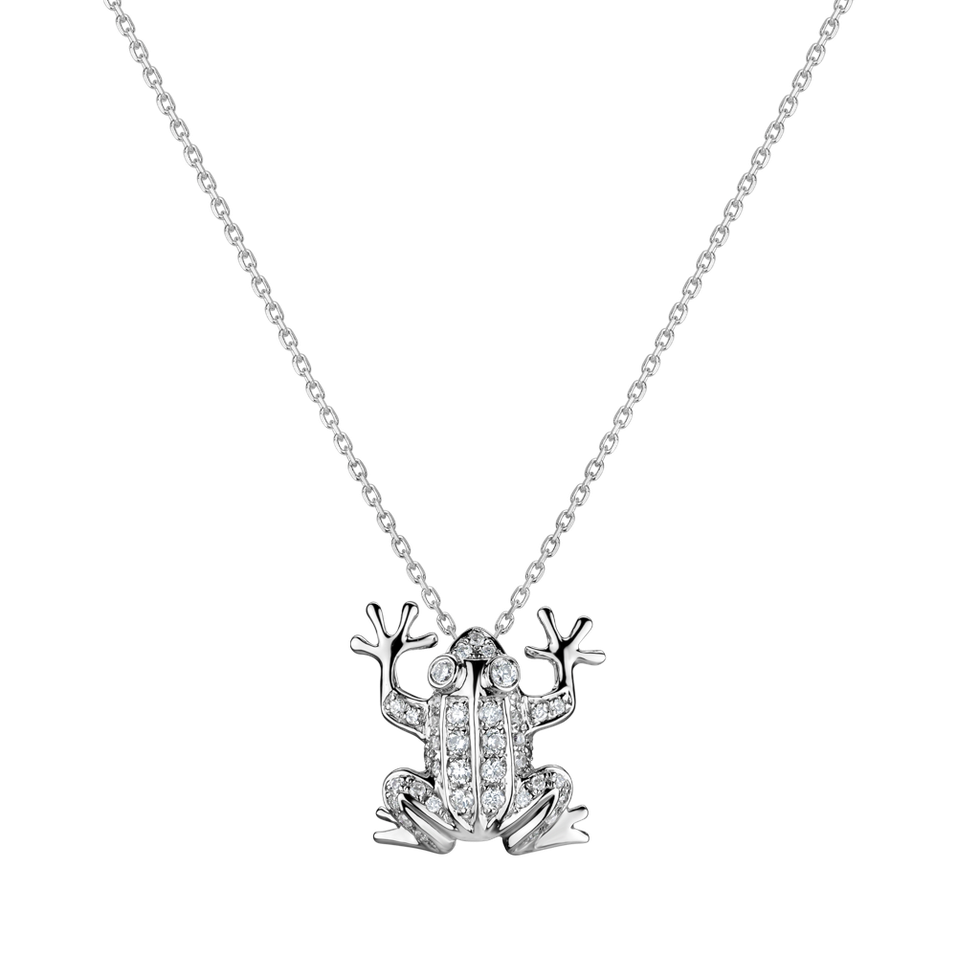 Diamond pendant Frog Prince