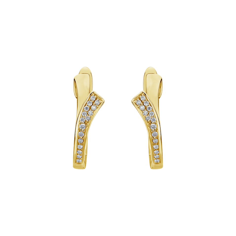 Diamond earrings Brilliant Wave