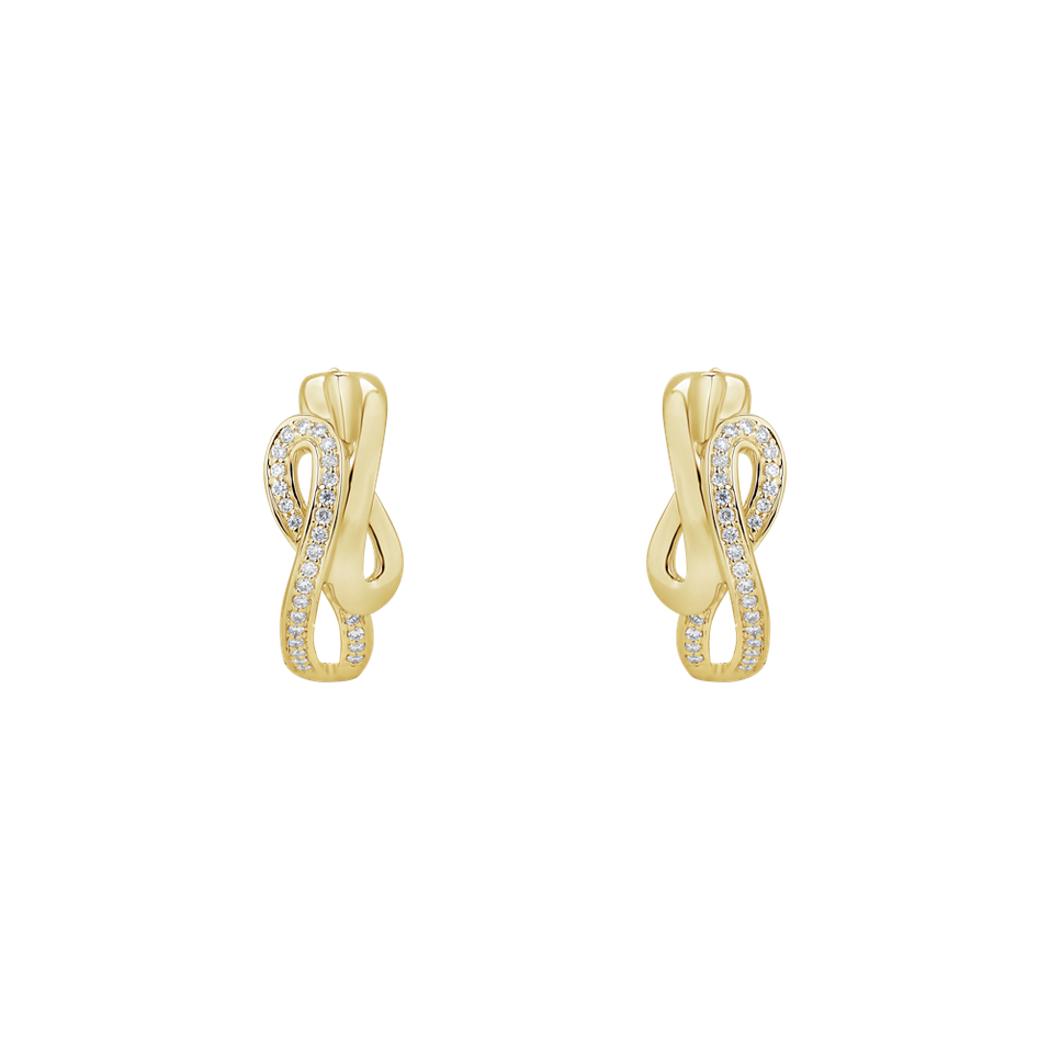 Diamond earrings Double Infinity