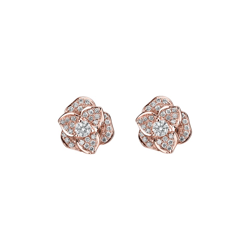 Diamond earrings Flower Wish