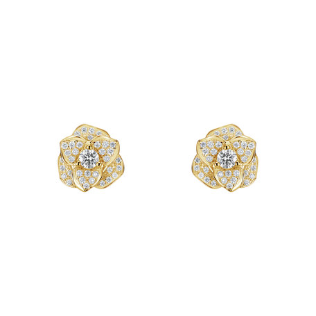 Diamond earrings Flower Wish