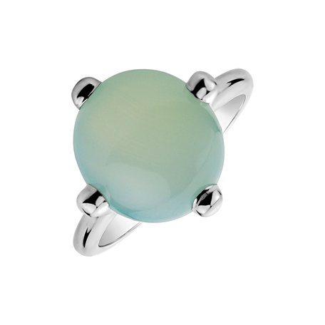 Ring with Chalcedony Space Empire