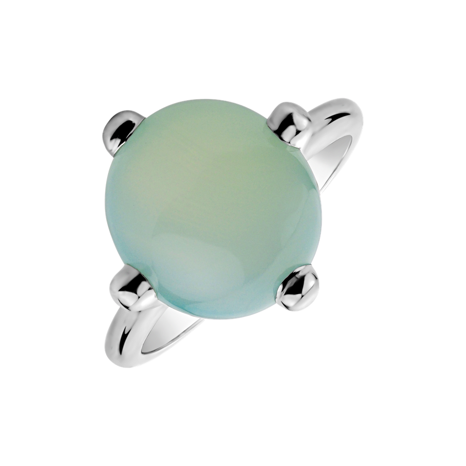 Ring with Chalcedony Space Empire