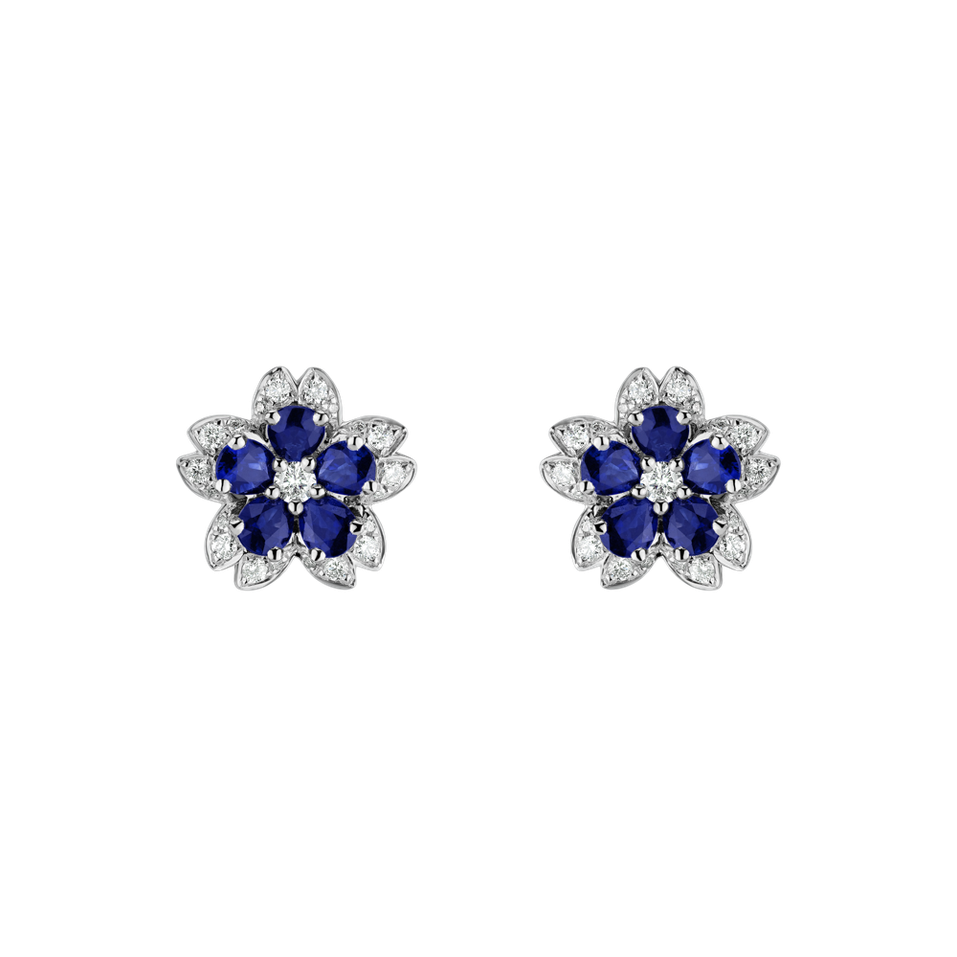 Diamond earrings and Sapphire Lovely Pleasure