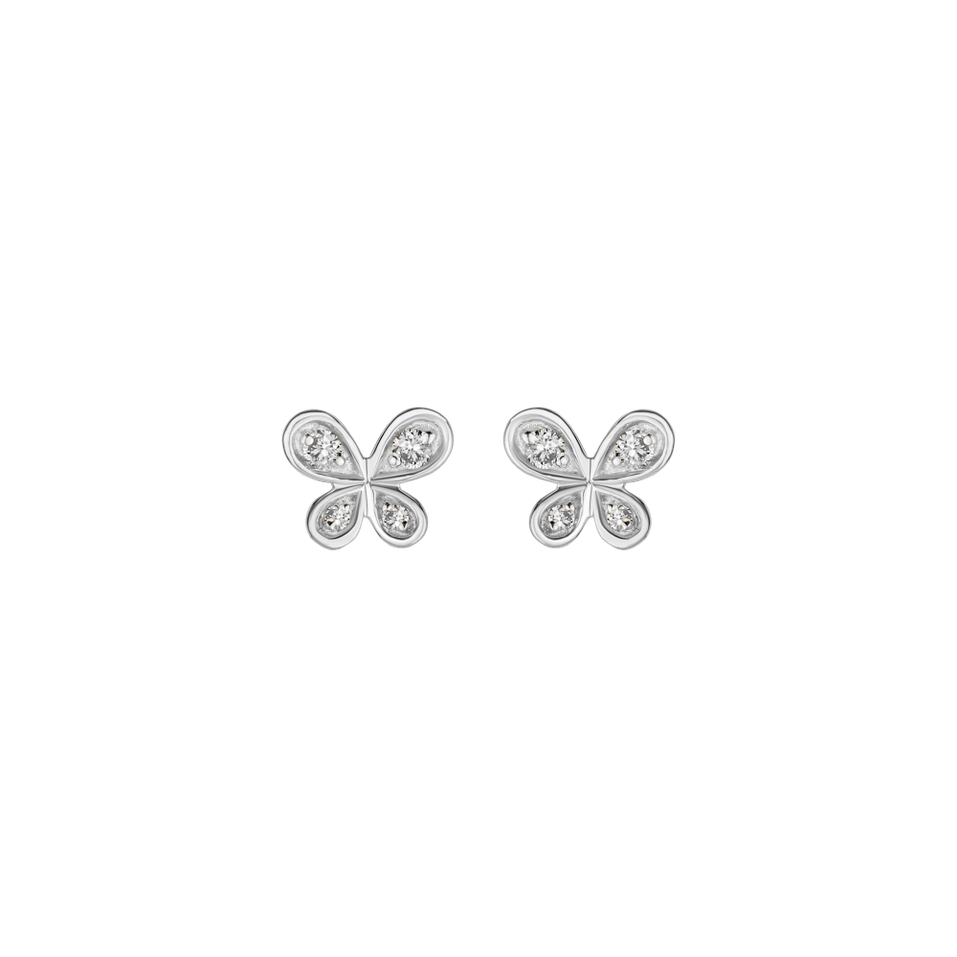 Diamond earrings Butterfly