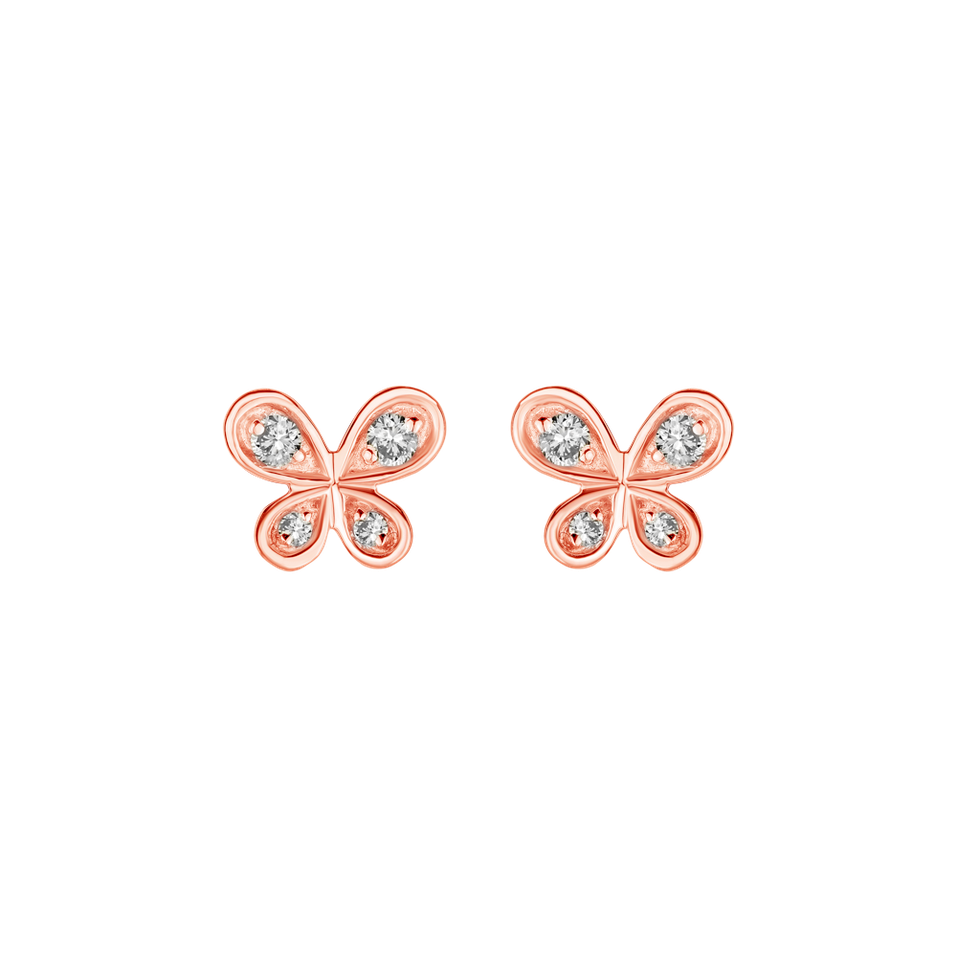 Diamond earrings Butterfly