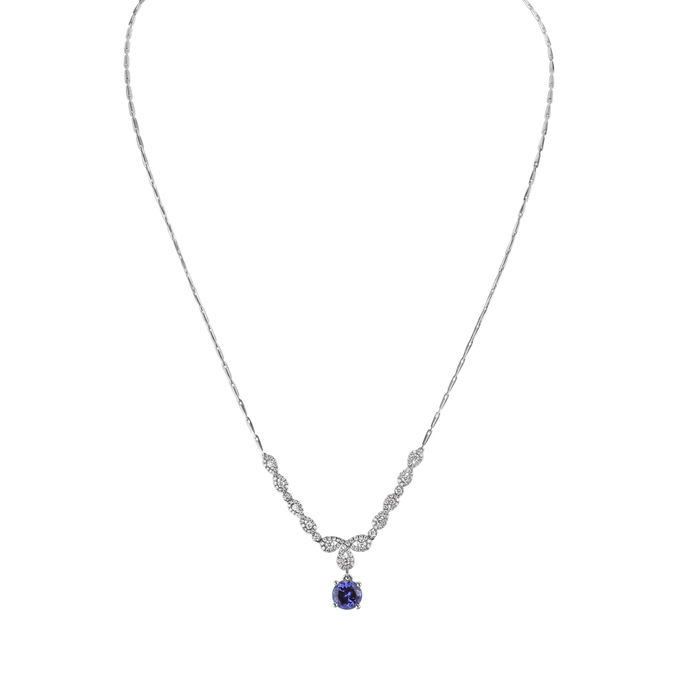 Diamond necklace with Tanzanite Hortense