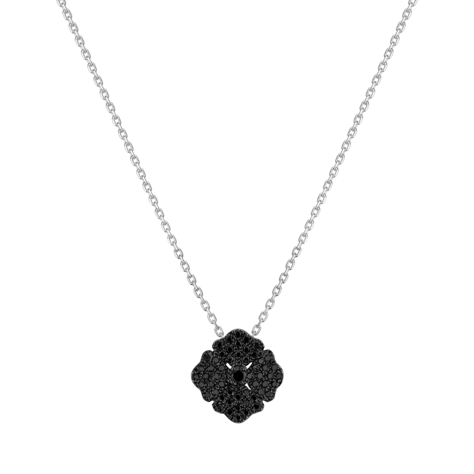 Pendant with black diamonds Diamond Bouquet