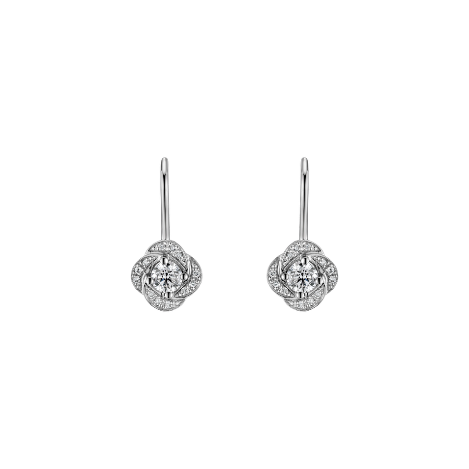 Diamond earrings Sparkling Petals