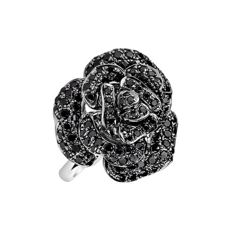 Ring with black diamonds Secret Witchery