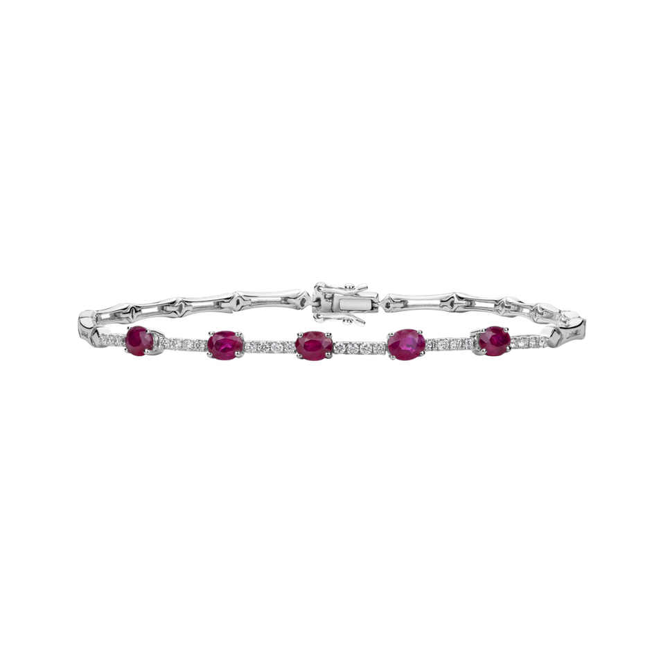 Diamond bracelet with Ruby Unbounded