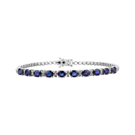 Diamond bracelet with Sapphire Olivia