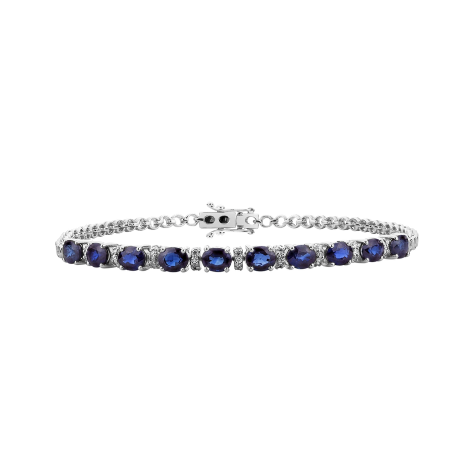 Diamond bracelet with Sapphire Olivia