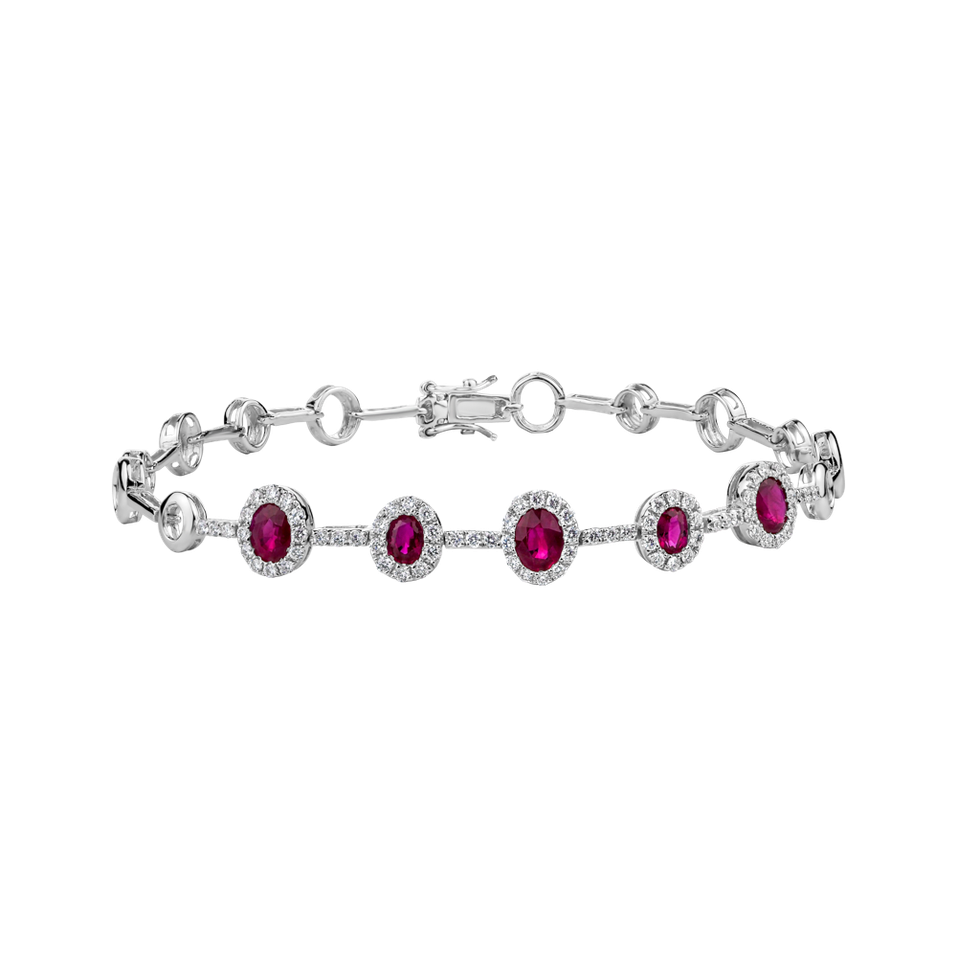 Diamond bracelet with Ruby Jacqueline