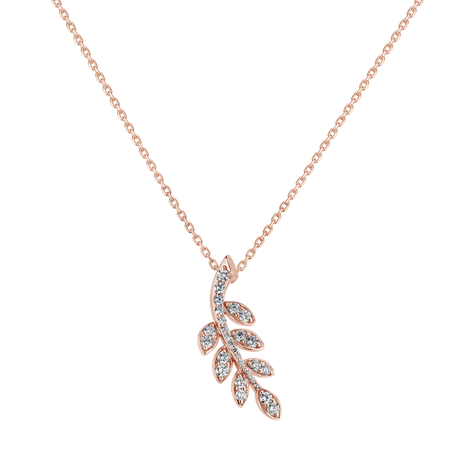 Diamond pendant Leaf Wonder