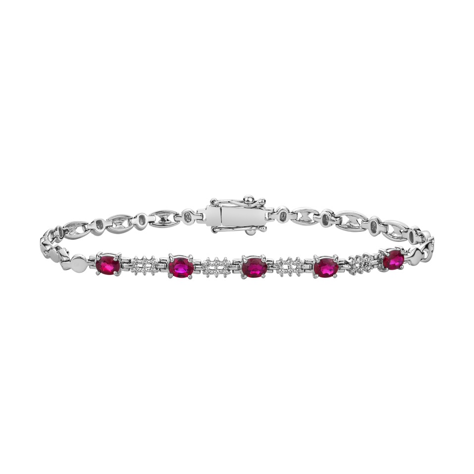 Diamond bracelet with Ruby Artemissio