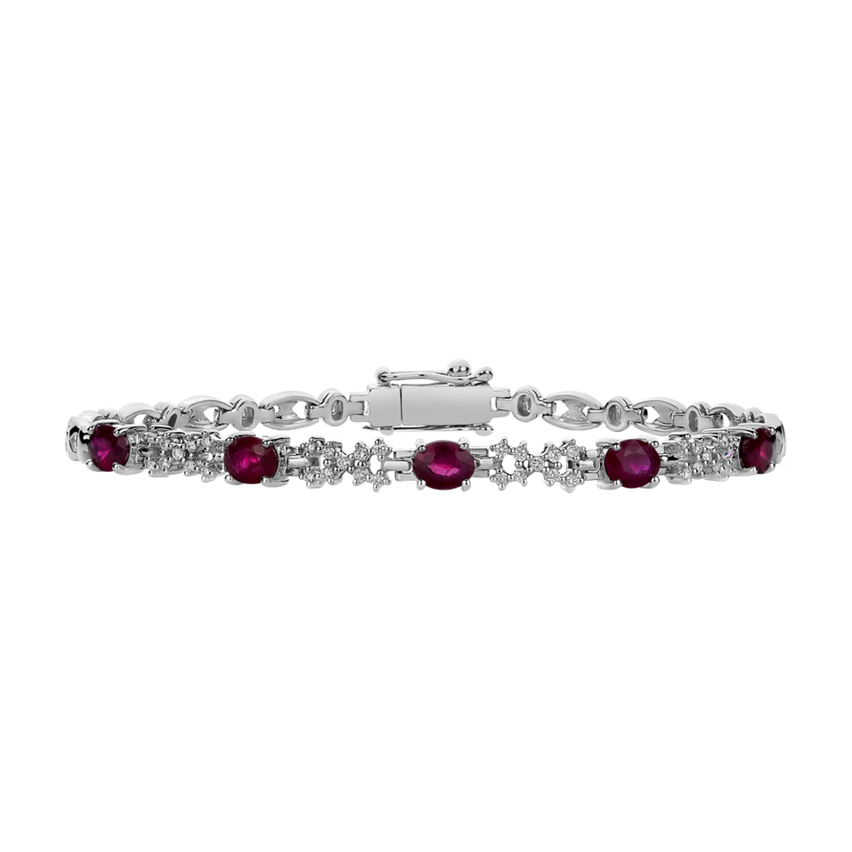 Diamond bracelet with Ruby Ruby Duchess