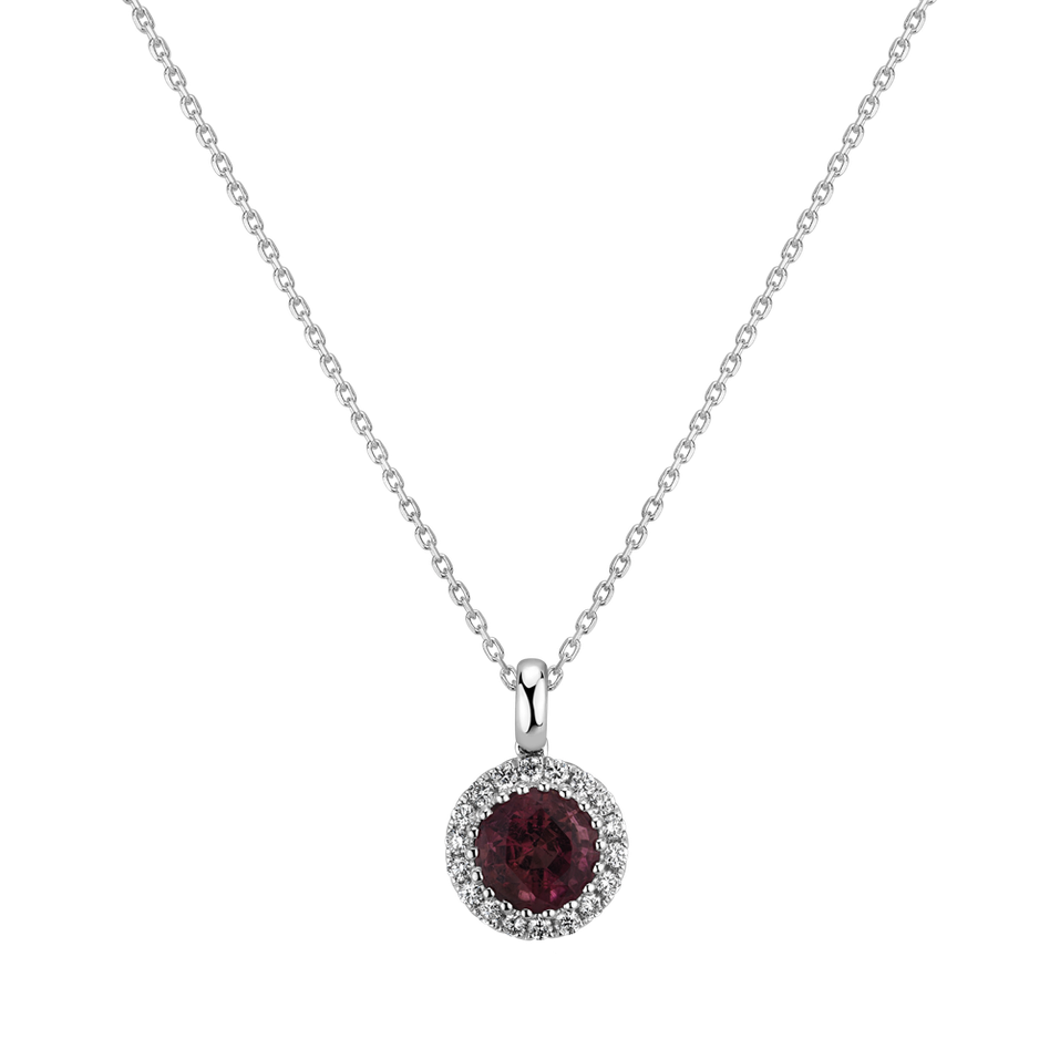 Diamond pendant with Tourmalíne The Core of Love