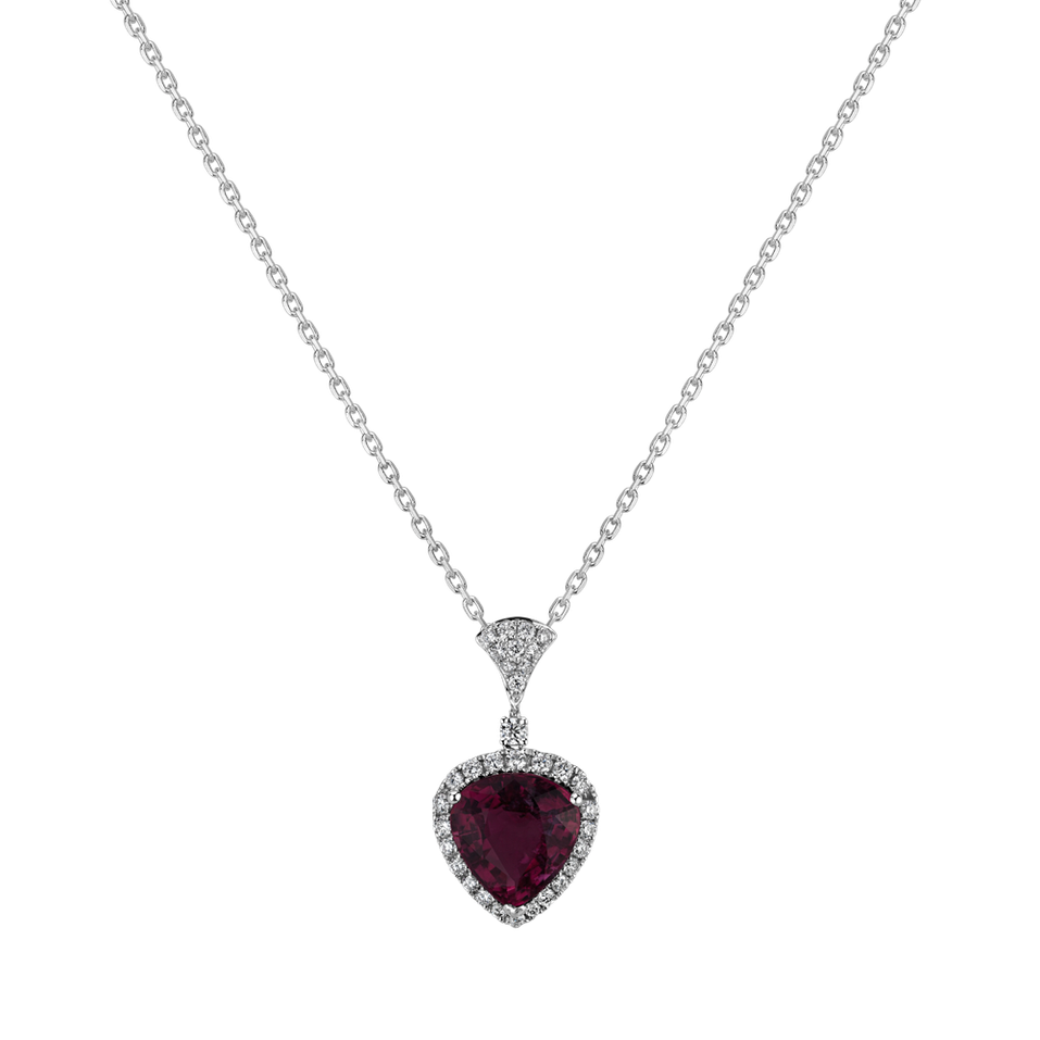 Diamond pendant with Turmalinem Pick of Passion