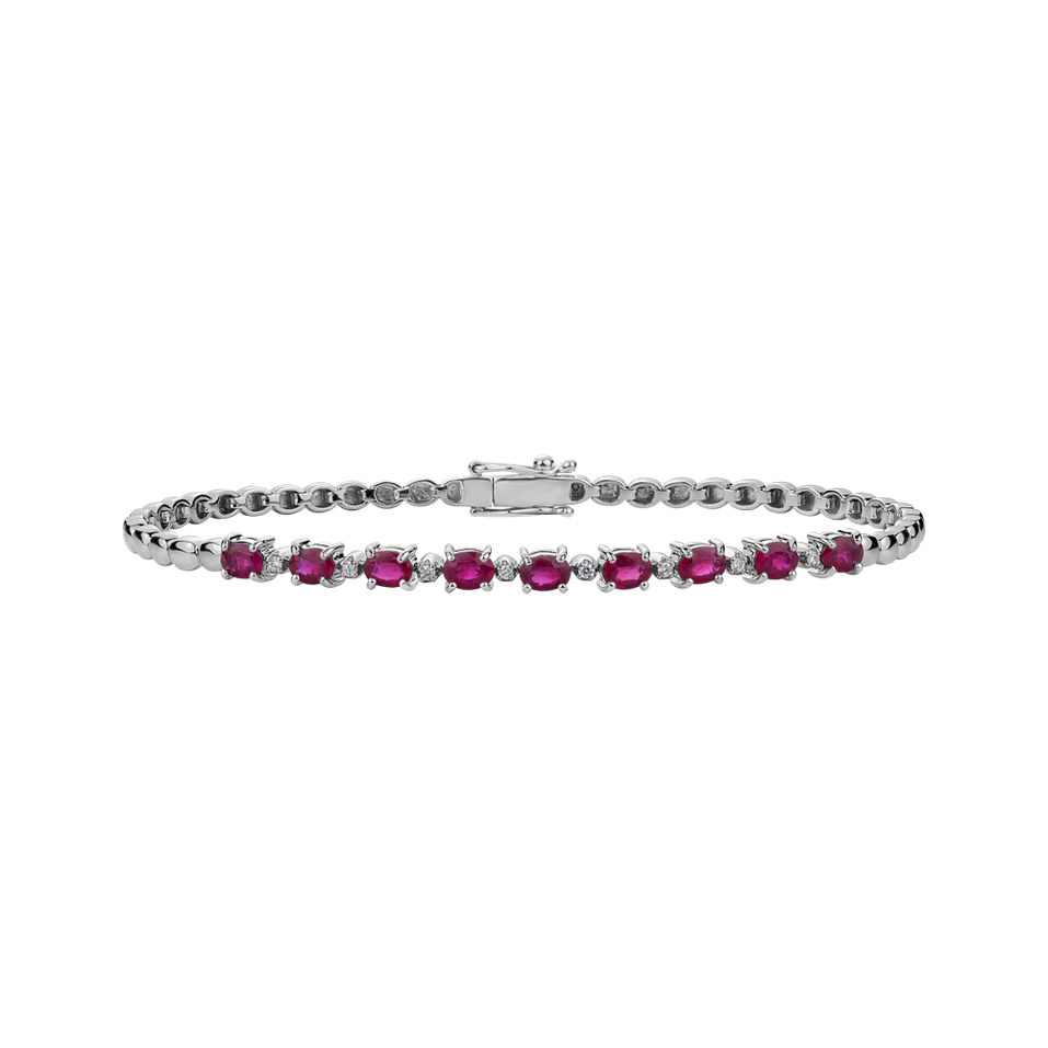 Diamond bracelet with Ruby Morrison