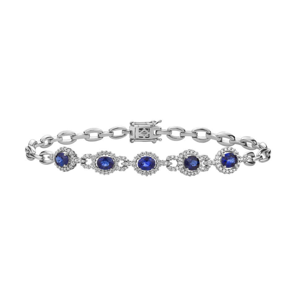 Diamond bracelet with Sapphire Variace