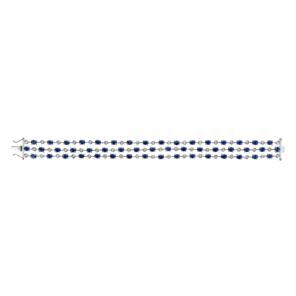 Diamond bracelet with Sapphire Majestic Skyline