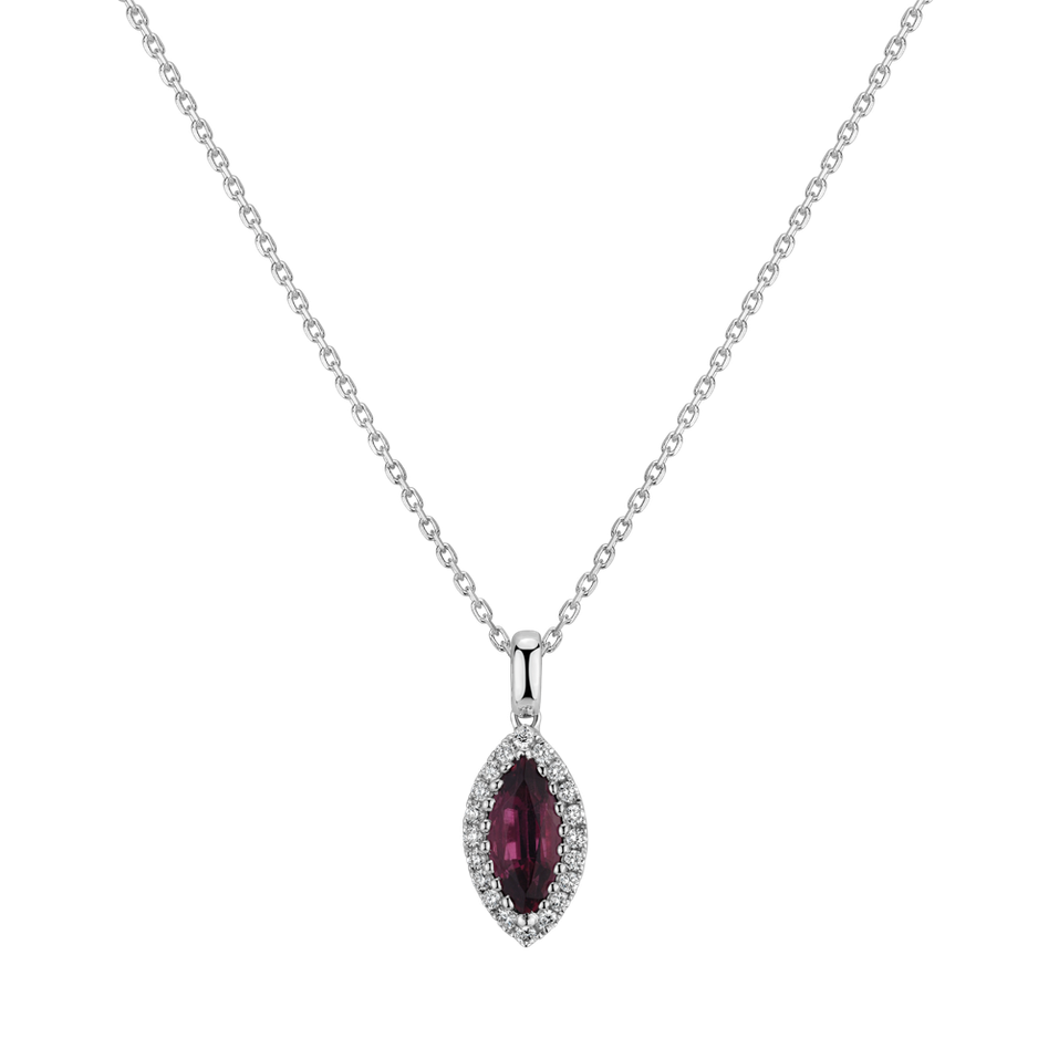 Diamond pendant with Turmalinem The Shard of Passion