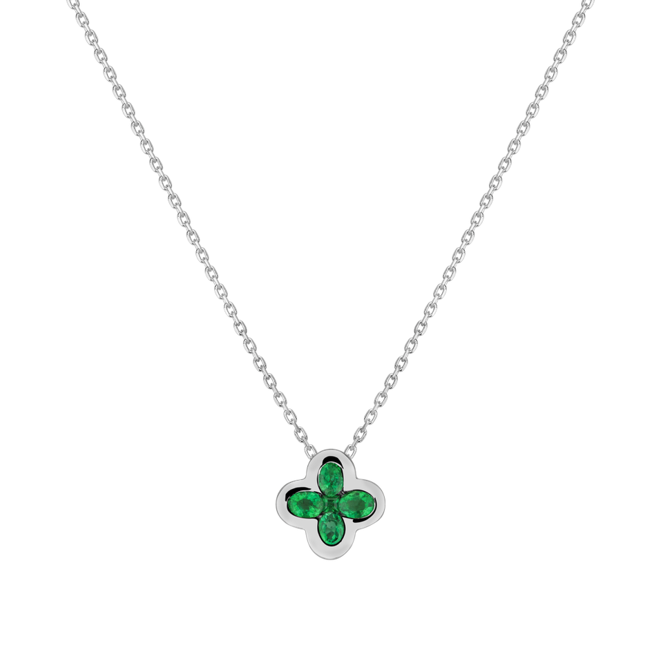 Pendant with Emerald Radiant Realm