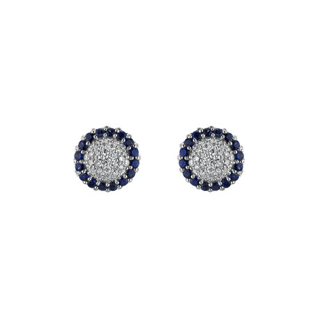 Diamond earrings and Sapphire Dilliana