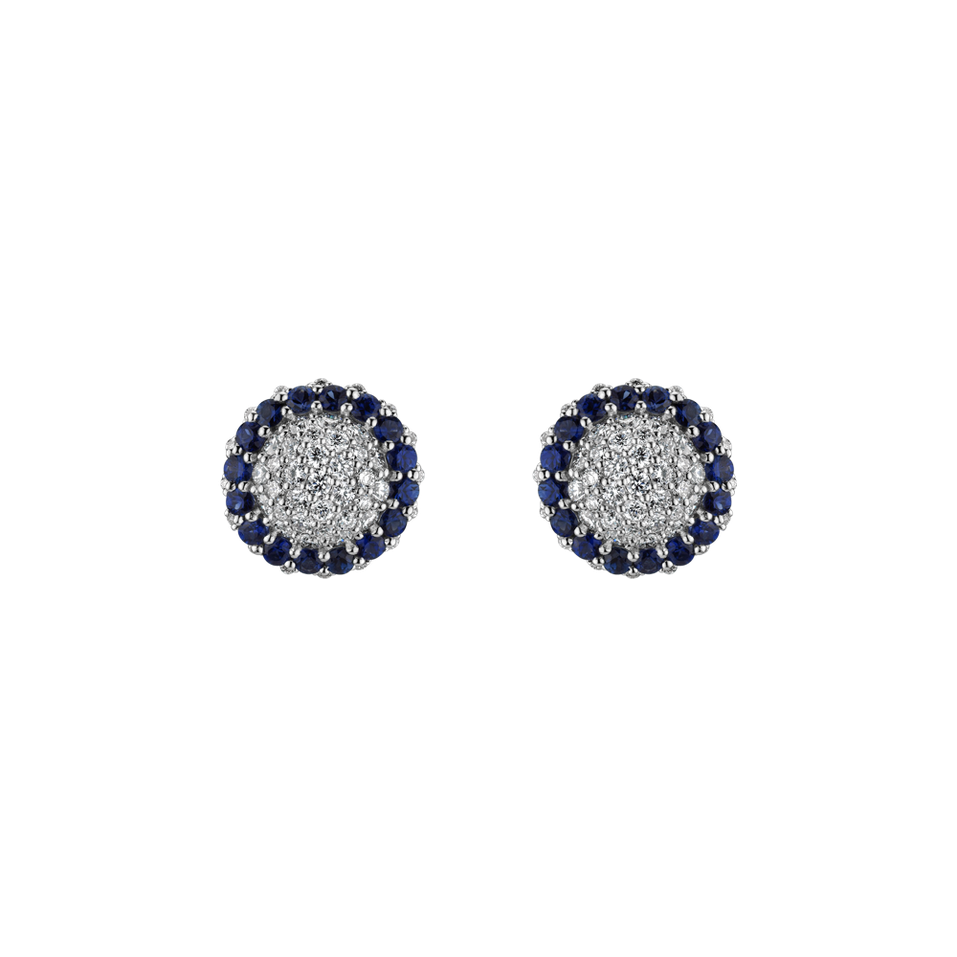 Diamond earrings and Sapphire Dilliana