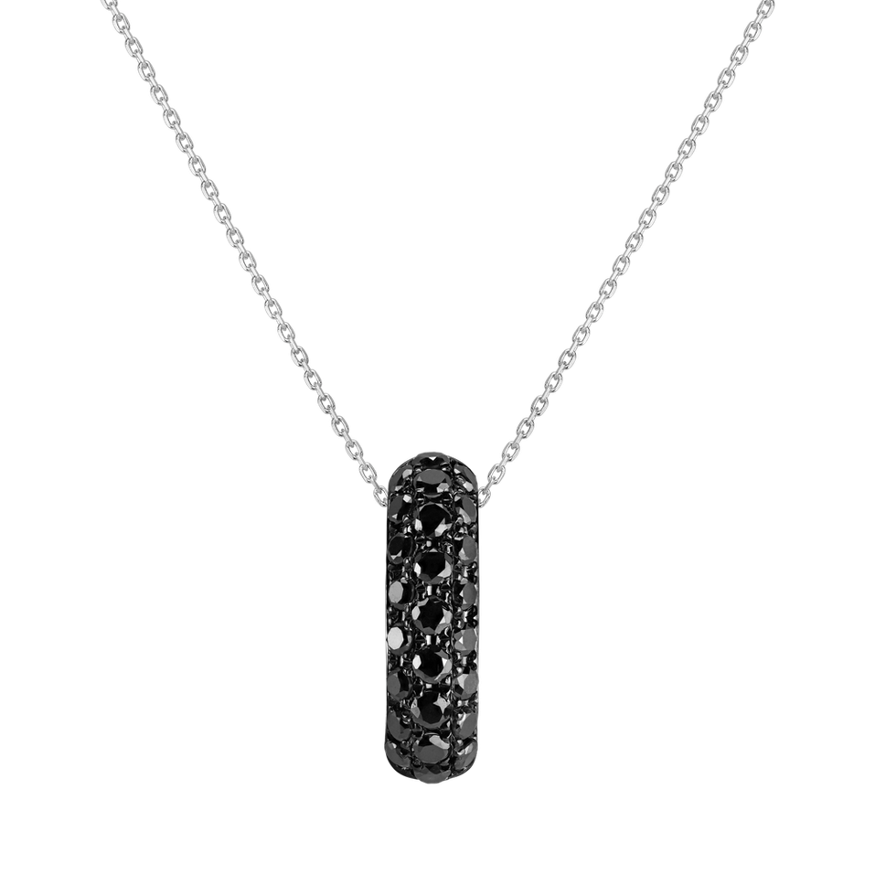 Pendant with black diamonds Inferno Sky