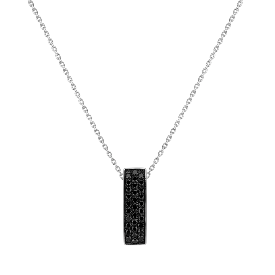 Pendant with black diamonds Inferno Night