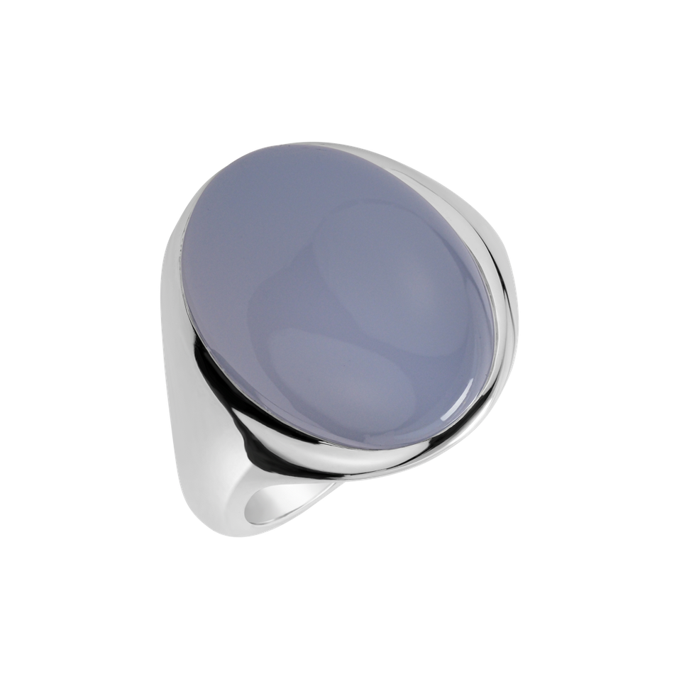 Ring with Chalcedony Bubble Coctail