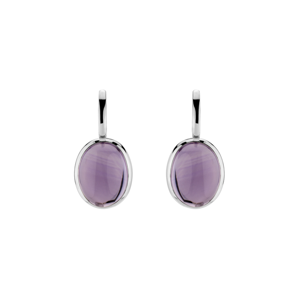 Earrings with Amethyst Miracle Cosmos